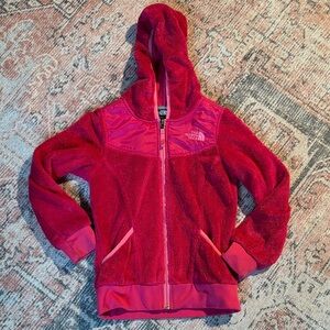 The North face zip up hoodie